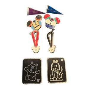 Disney Hidden Mickey Pin Lot Jerseys Pennants Baby Dog Mini Set EB